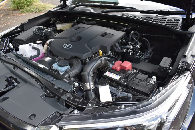 The 2.8-litre four-cylinder turbo-diesel produces 150kW/500Nm.