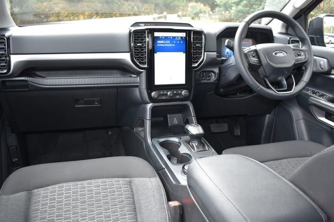 Inside is a 10.0-inch portrait-style touchscreen. (Image: Mark Oastler)