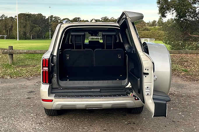 GWM Tank 500 2025 Boot space