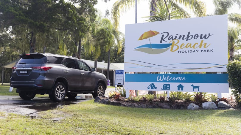 We elected to stay at Rainbow Beach Holiday Park, a quiet and relaxed spot by the water. (image credit: Nathan Duff)