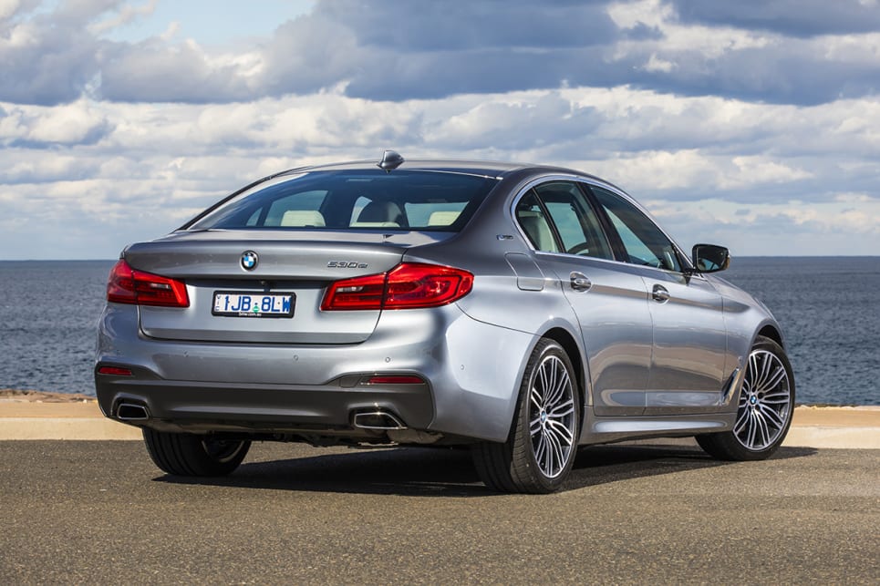 The 530e looks like a 530i in every way – a large, imposing executive saloon.