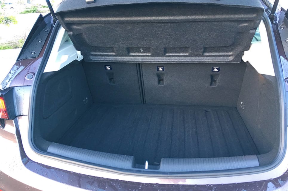 The rear cargo area has 370 litres of listed space.