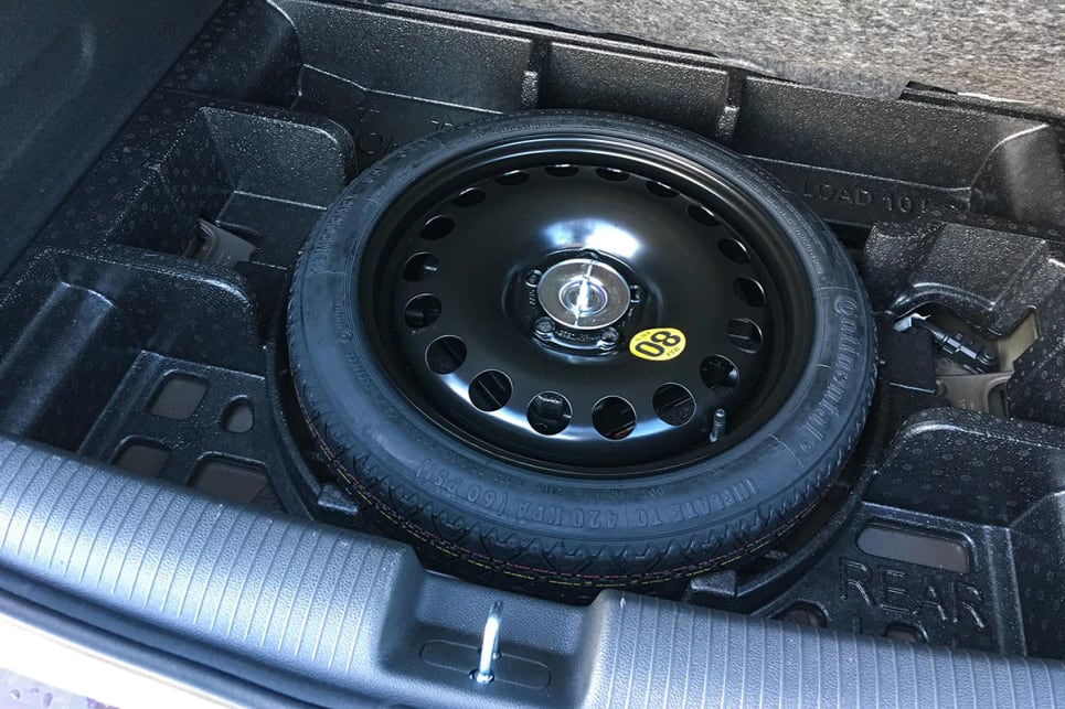The Astra RS hatch comes with a space-saver spare.
