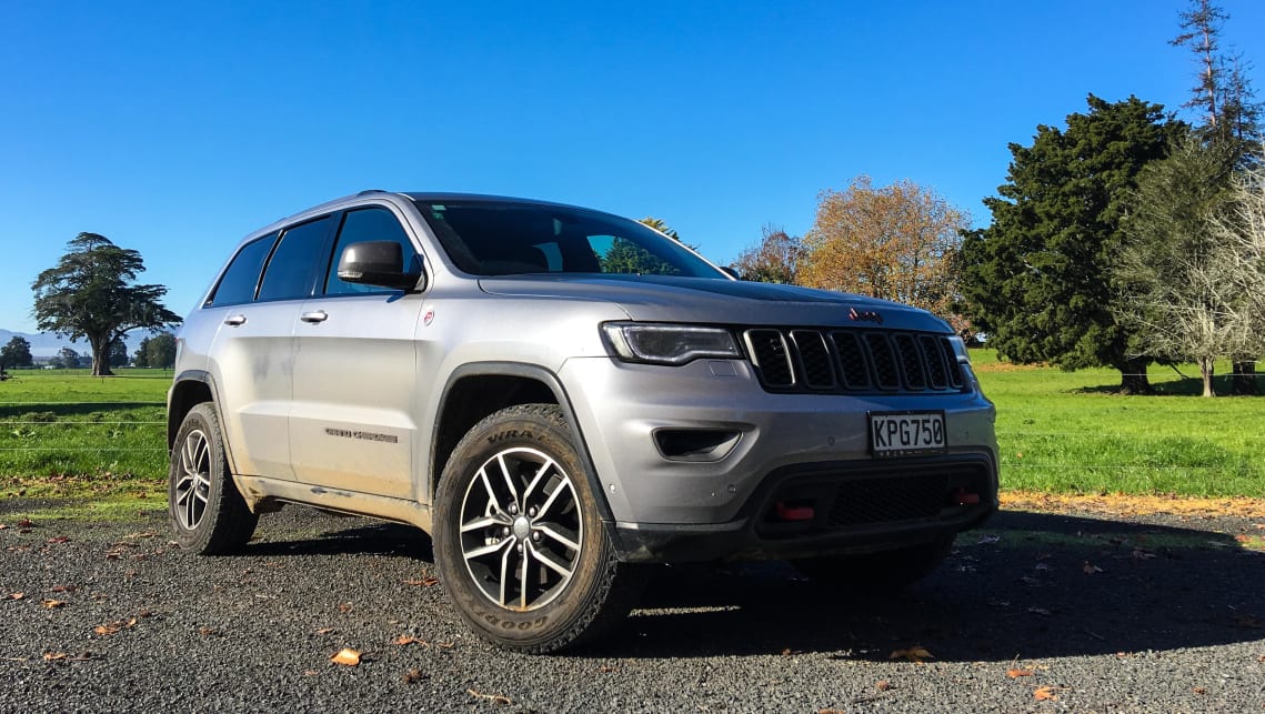 The distinctly coloured tow hooks front and rear help the Trailhawk stand out. (Image credit: Tim Robson)