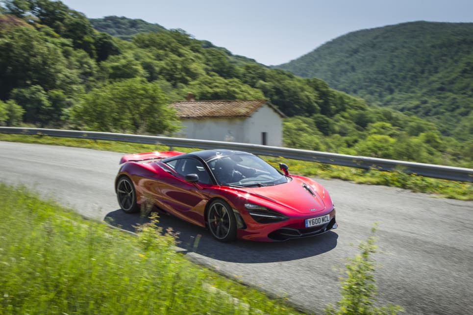 Because the 720S is quite light, the nose goes where you point it.