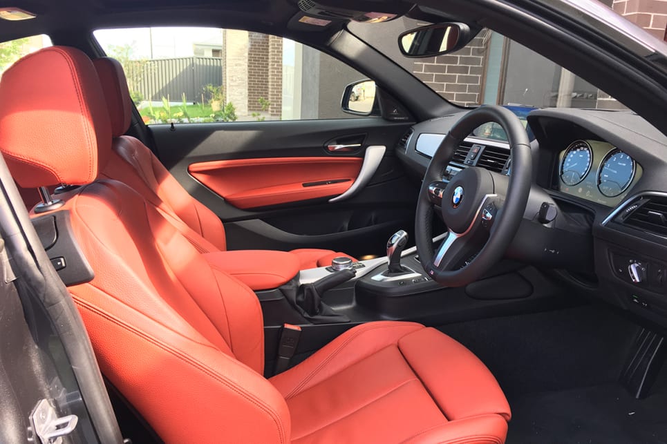 The red leather trim of our test car mightn't be to all tastes, but it certainly is eye-catching. (image credit: Matt Campbell)