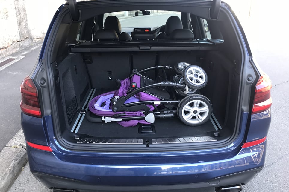It has more than enough space to accommodate the 'CarsGuide' pram. (image: James Cleary)