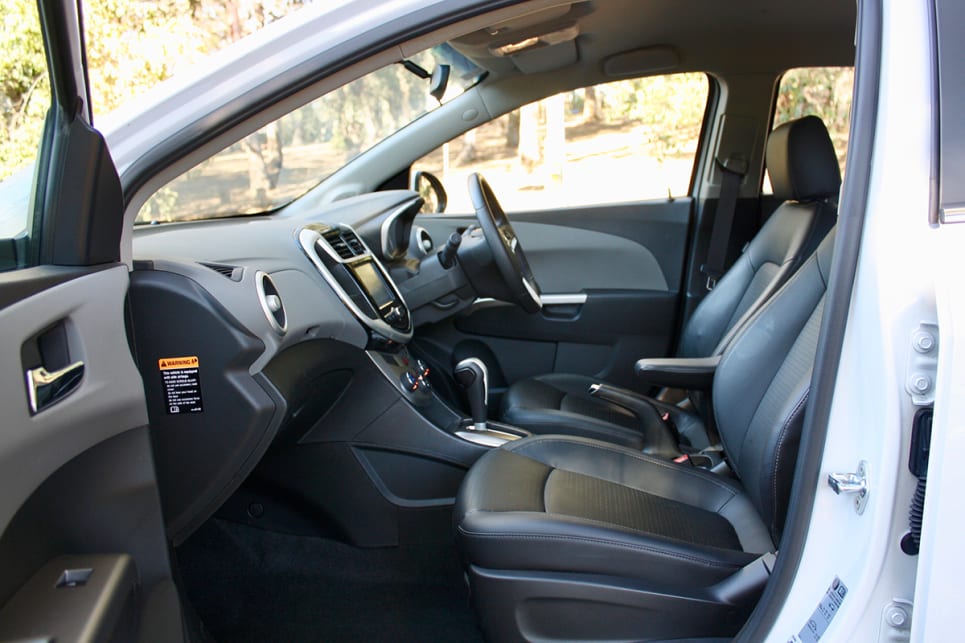Taller drivers can lower themselves, but the passenger front seat doesn’t have height adjust, and it sits quite high.