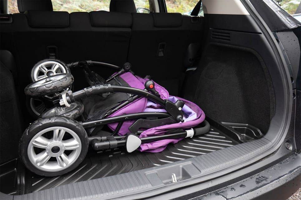 The HR-V easily copes with our two suitcases, or the pram. (image credit: Dean McCartney)