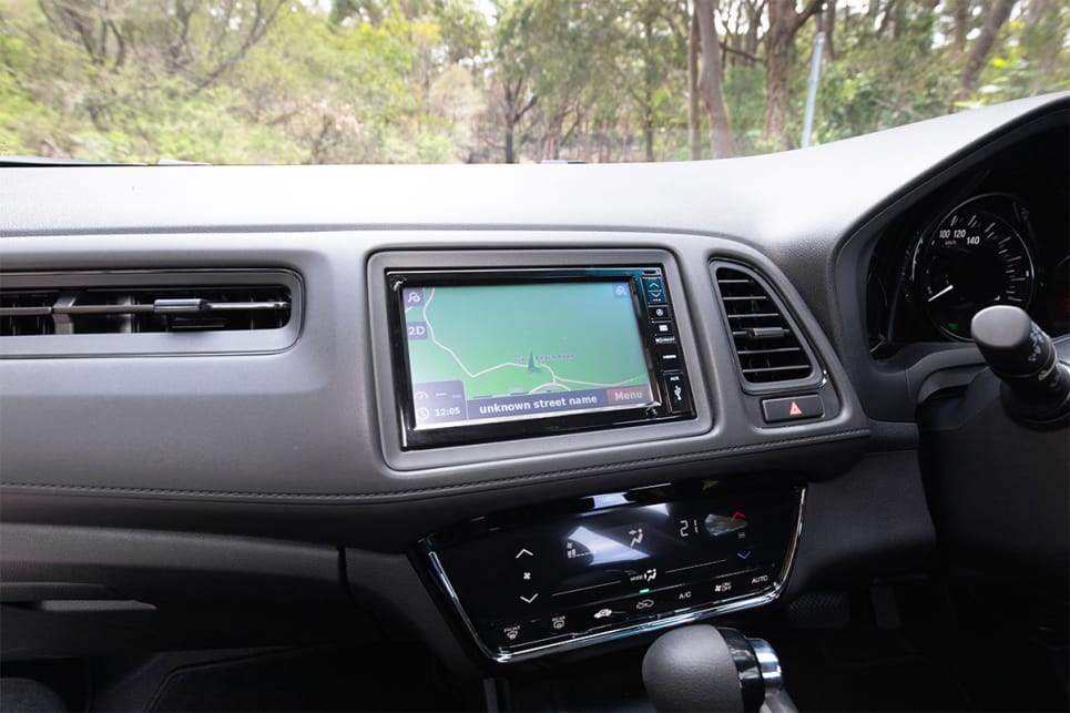 Honda’s 7.0-inch infotainment system is pretty poor by today’s standards. (image credit: Dean McCartney)