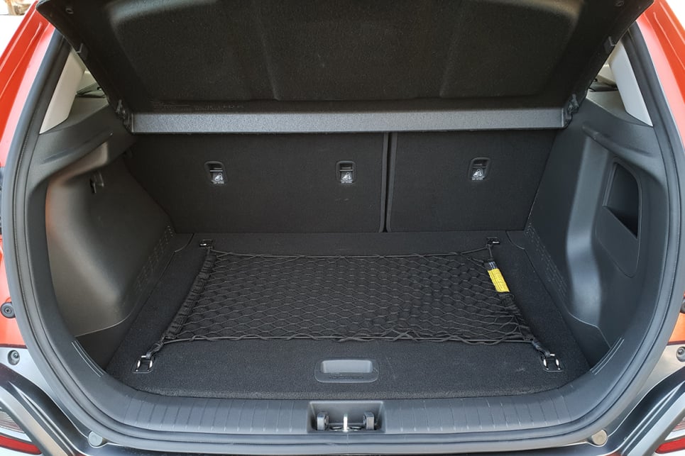The Hyundai Kona features 361-litres of boot space.