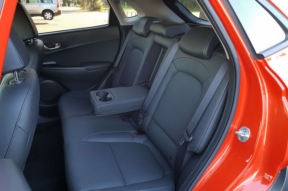 While the rear seats get a centre fold-down armrest with cupholders, there aren’t any vents in the centre console.