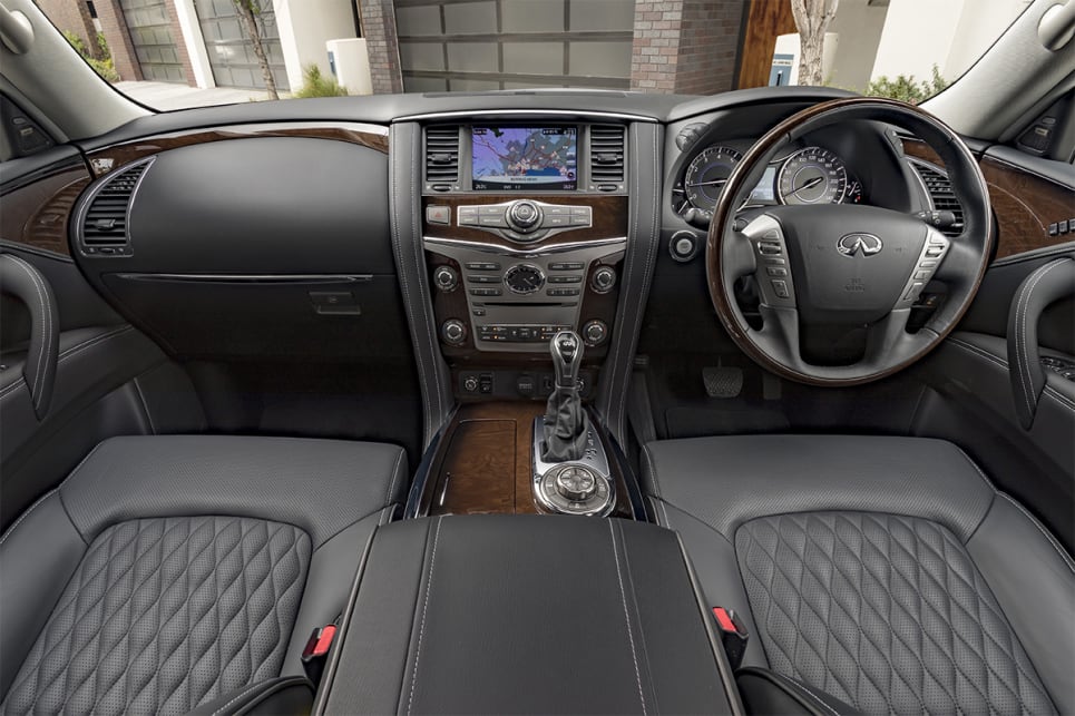 The interior includes a bigger, chunkier redesigned centre and rear console.