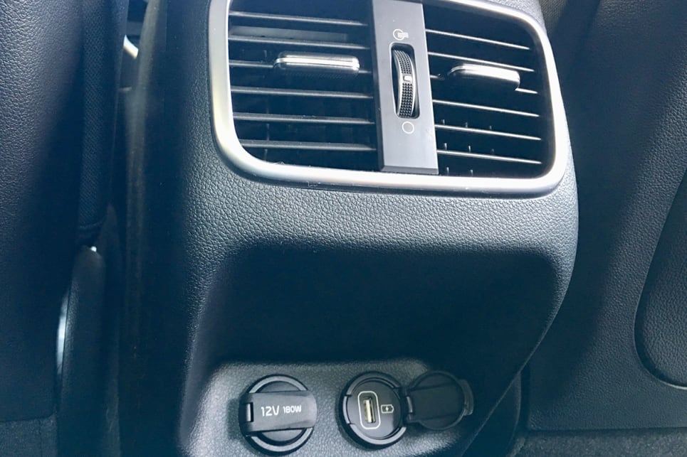 Even on this base model you get a dual-zone climate control air conditioner and USB input. (image credit: Matt Campbell)