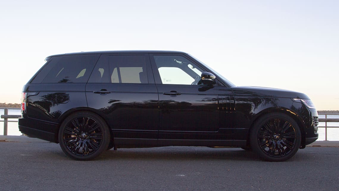 The Range Rover is a hefty machine, and while it looks big, it does not look as overbearing as a car five metres long and over 180cm tall could. (image: Peter Anderson)