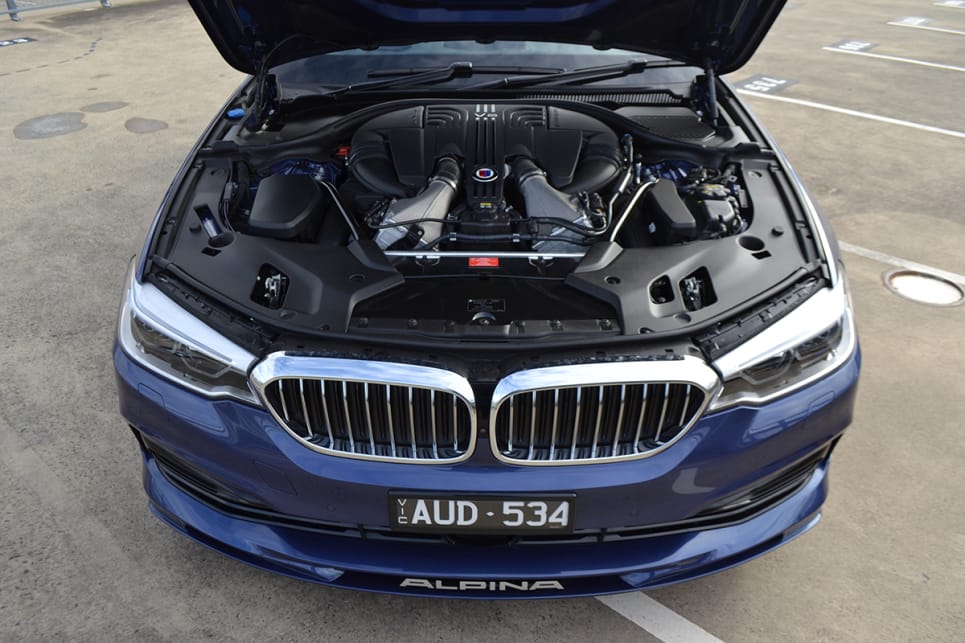The Alpina B5 uses the same 4.4-litre V8 engine found in the BMW M5.
