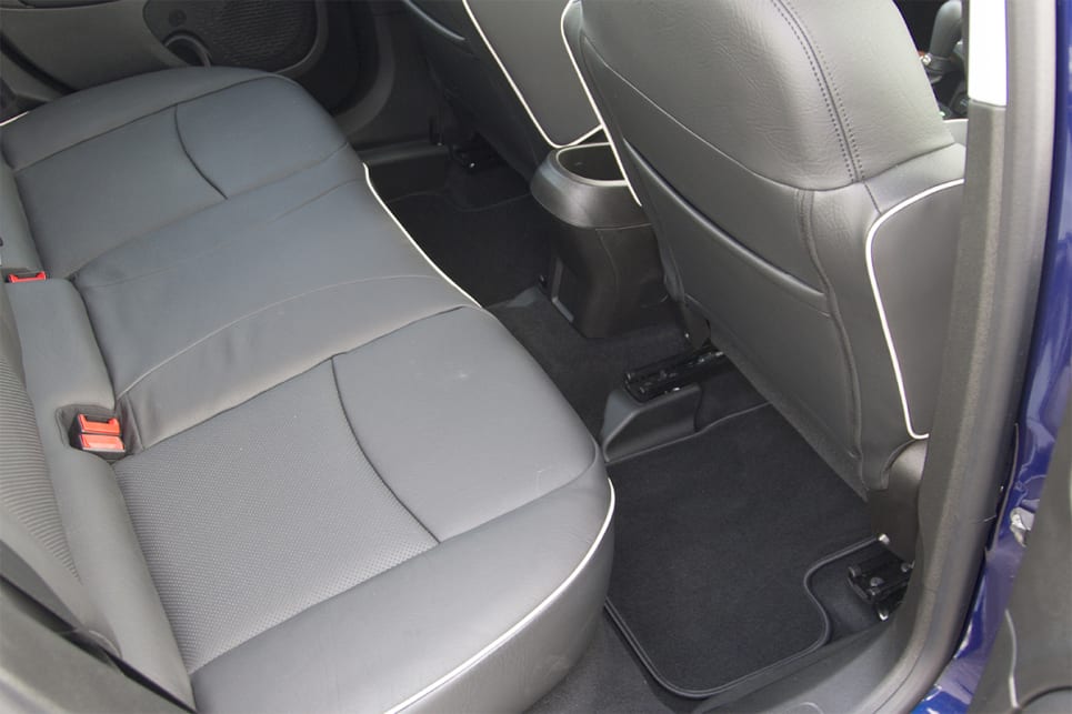 Legroom works out okay, with rear seat dwellers able to push their feet under the front seat. (image credit: Peter Anderson)