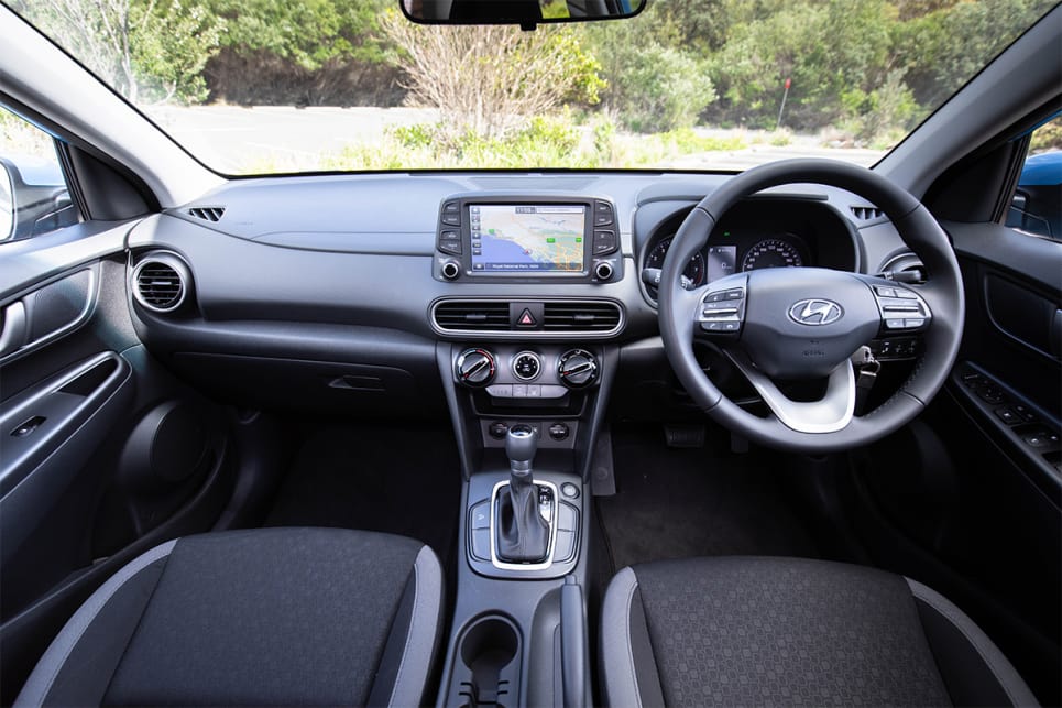 The Hyundai is quite plain in terms of its cabin design. (image credit: Dean McCartney)