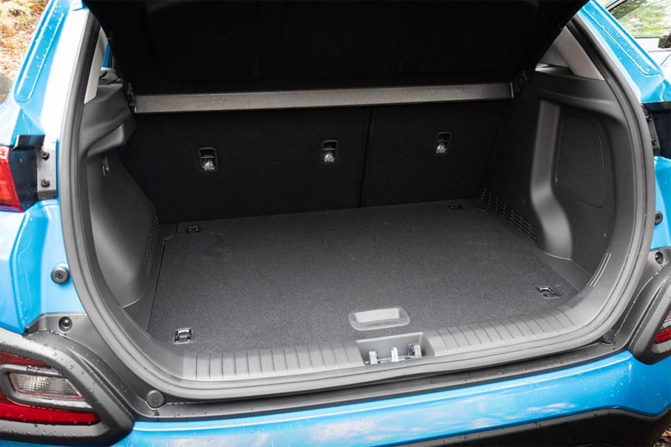 With the rear seats up, the Kona has 361 litres of boot space. (image credit: Dean McCartney)