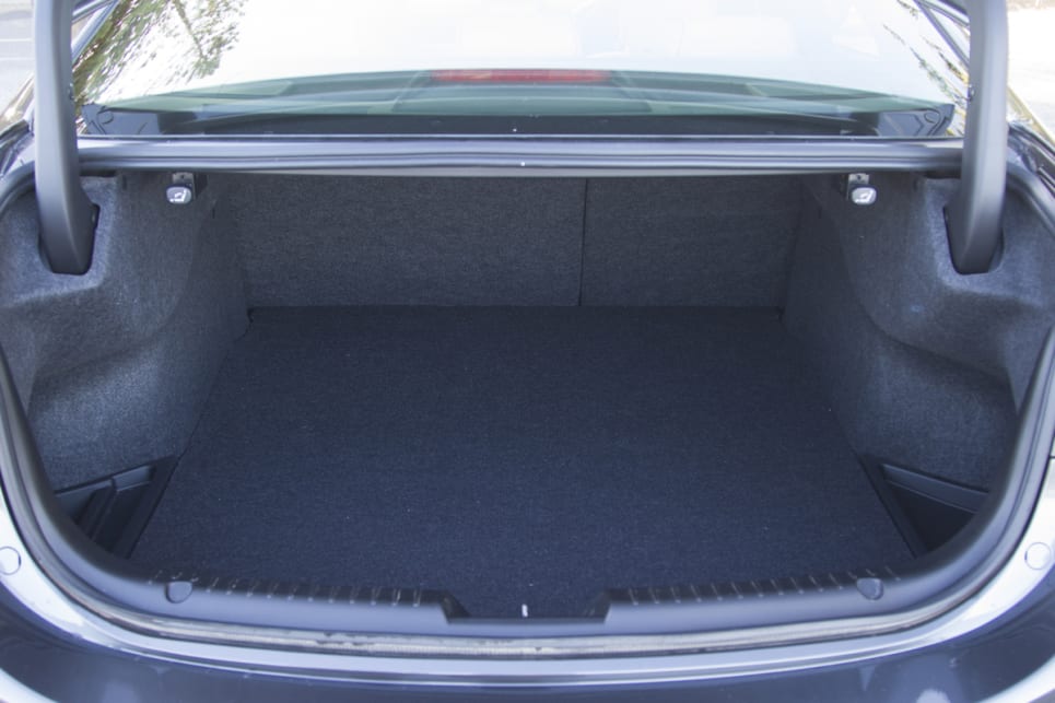 The sedan has 474 litres of boot space. (image credit: Peter Anderson)