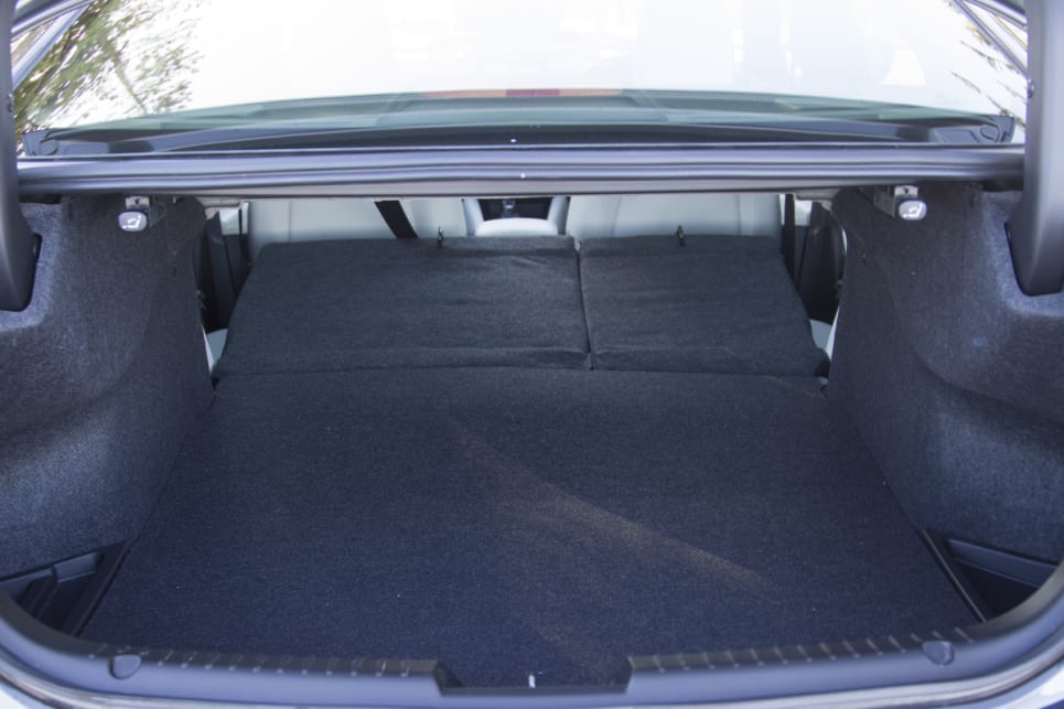 Boot space can be increased by folding the rear seats down. (image credit: Peter Anderson)