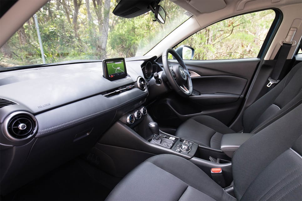The materials look better at a glance, and it feels a touch more plush in the CX-3. (image credit: Dean McCartney)