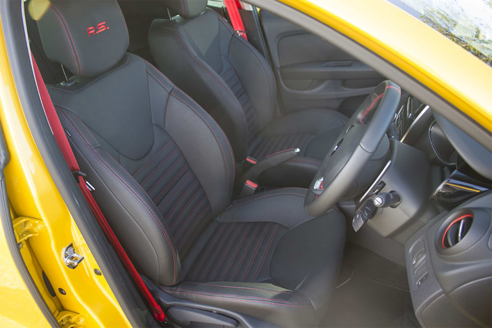 The Clio's interior is certainly snug. (image credit: Peter Anderson)