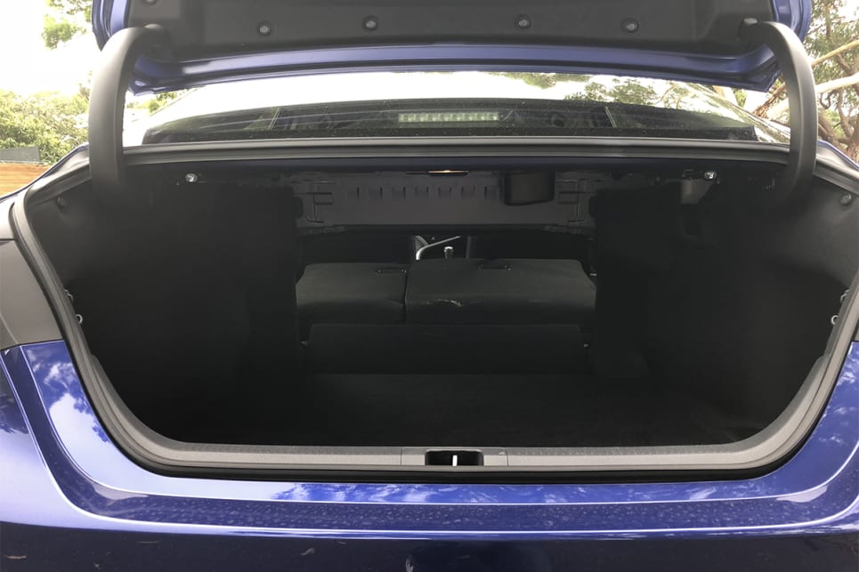 The hybrid batteries have been moved from the boot to under the rear seat, where they no longer cut into storage space. (image credit: Andrew Chesterton)