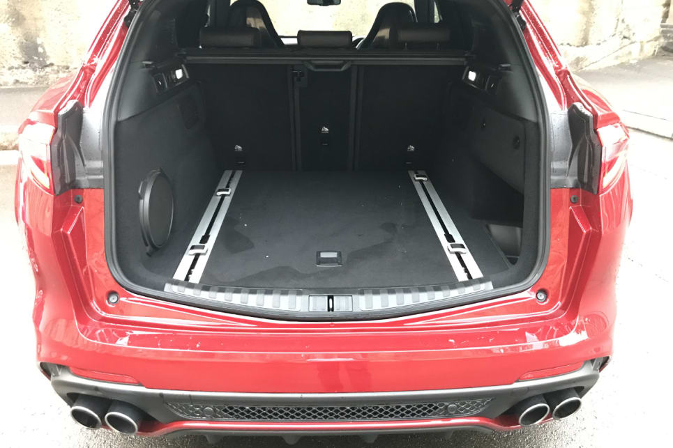 The Alfa claims 525 litres of boot space.