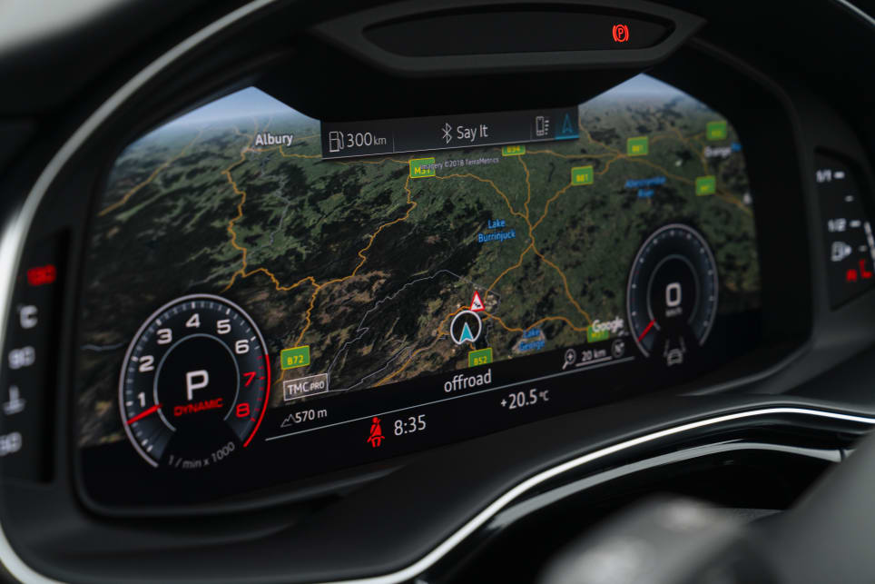 Audi’s 12.3-inch 'Virtual Cockpit' instrument cluster comes in as standard.