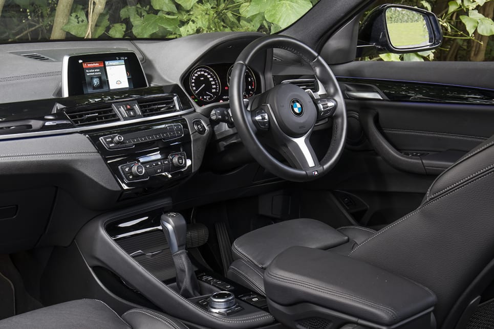 The BMW X2 has a high-quality interior.
