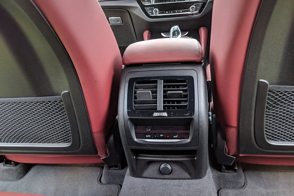 The rear seats provide plenty of room for the kids to spread out in, too, with creature comforts including air vents with temperature controls.