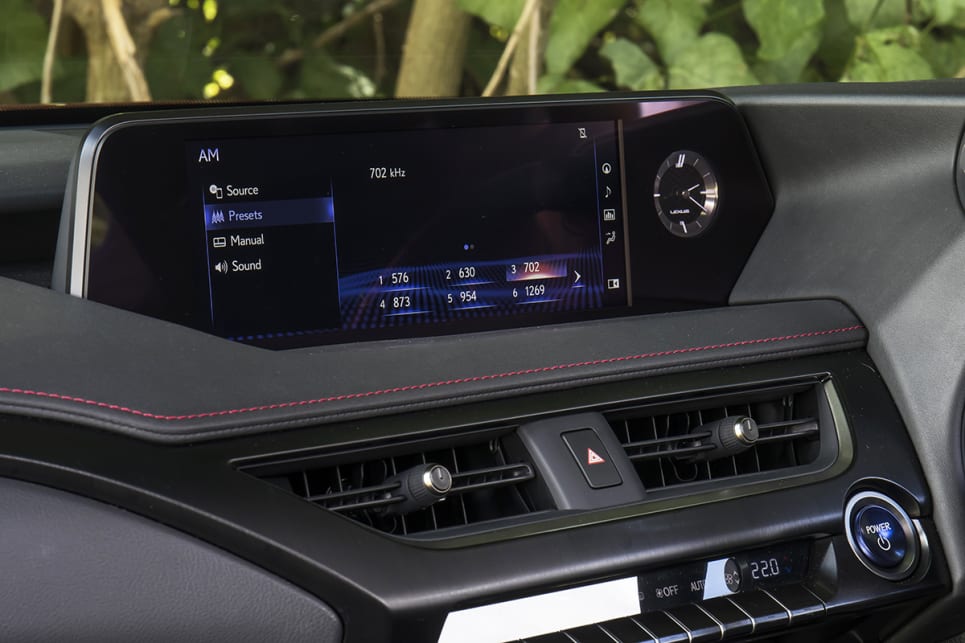 The Lexus’ stereo was not bad, but its media interface is terrible.