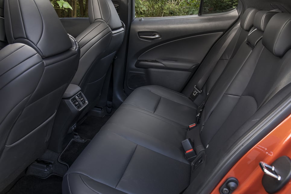 The cabin space feels smaller in the Lexus UX.