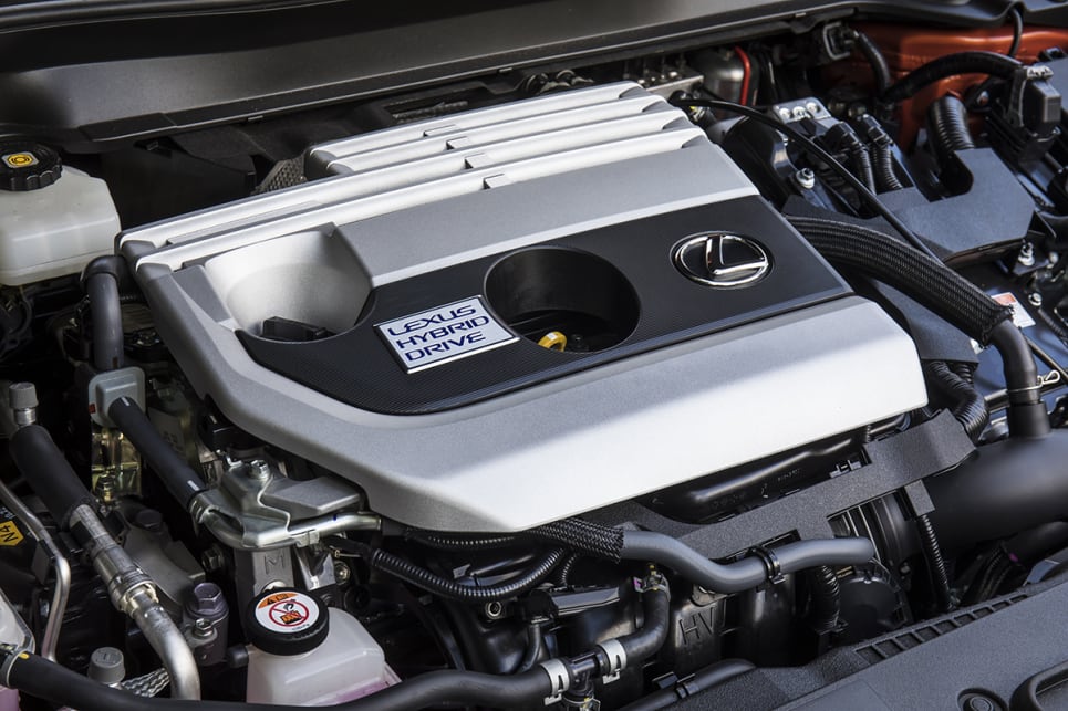 The Lexus has a 2.0L petrol-electric hybrid.