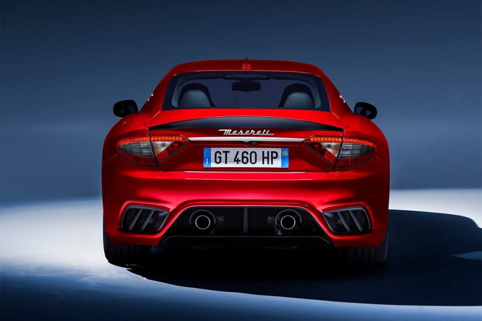It also has a bespoke rear bumper with central exhaust outlets. (GranTurismo MC international variant pictured)