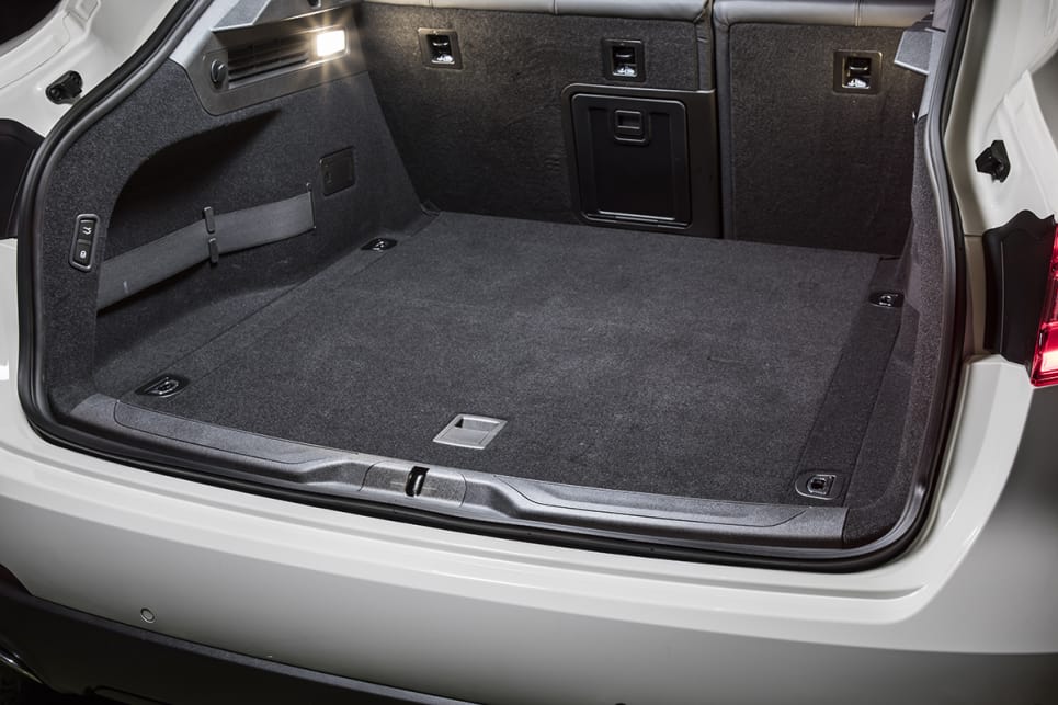 The Levante’s cargo capacity is 580 litres (with second row seats up) which is on the small side.