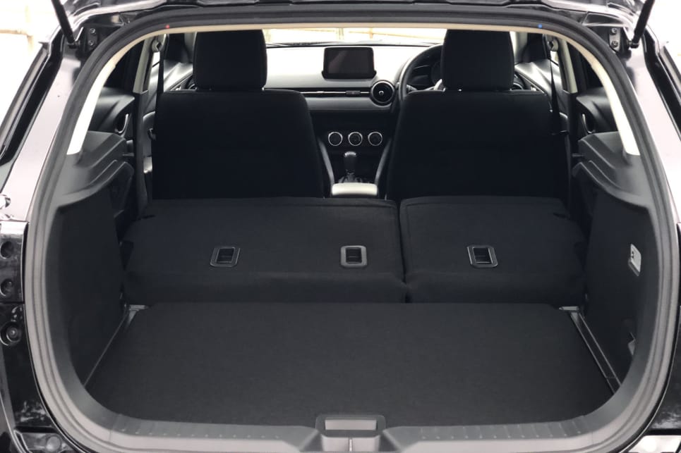 Fold down the rear seats and the boot space grows to 1174L (VDA).