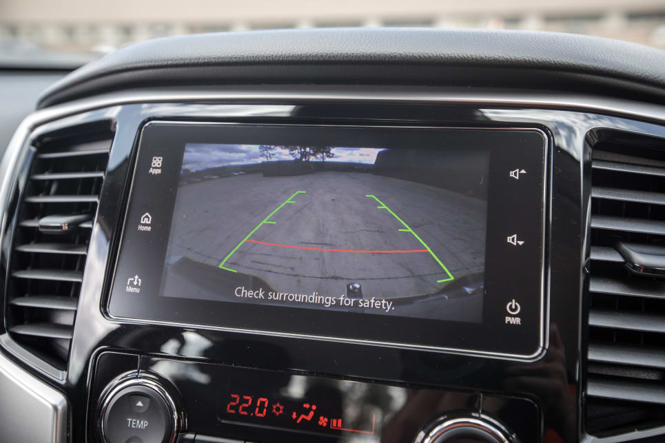 The Triton's has a reversing camera with rear parking sensors.