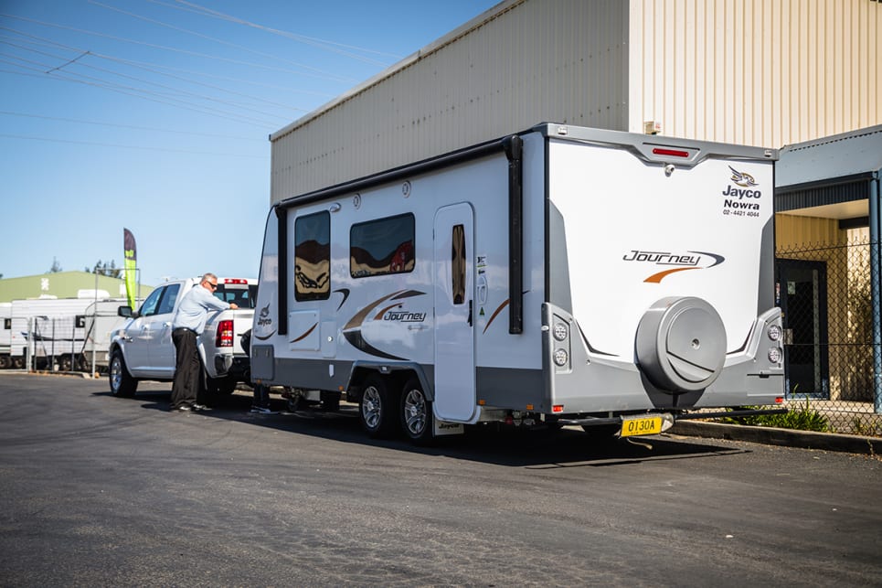 We towed a Jayco Journey Touring caravan thanks to our mates at Jayco Nowra. (image: Glen Sullivan)