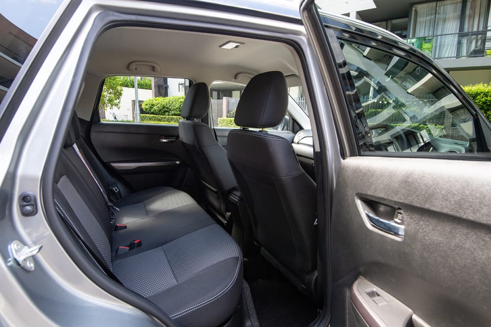The best for back seat space is the Vitara, which offers excellent room for this size of car.