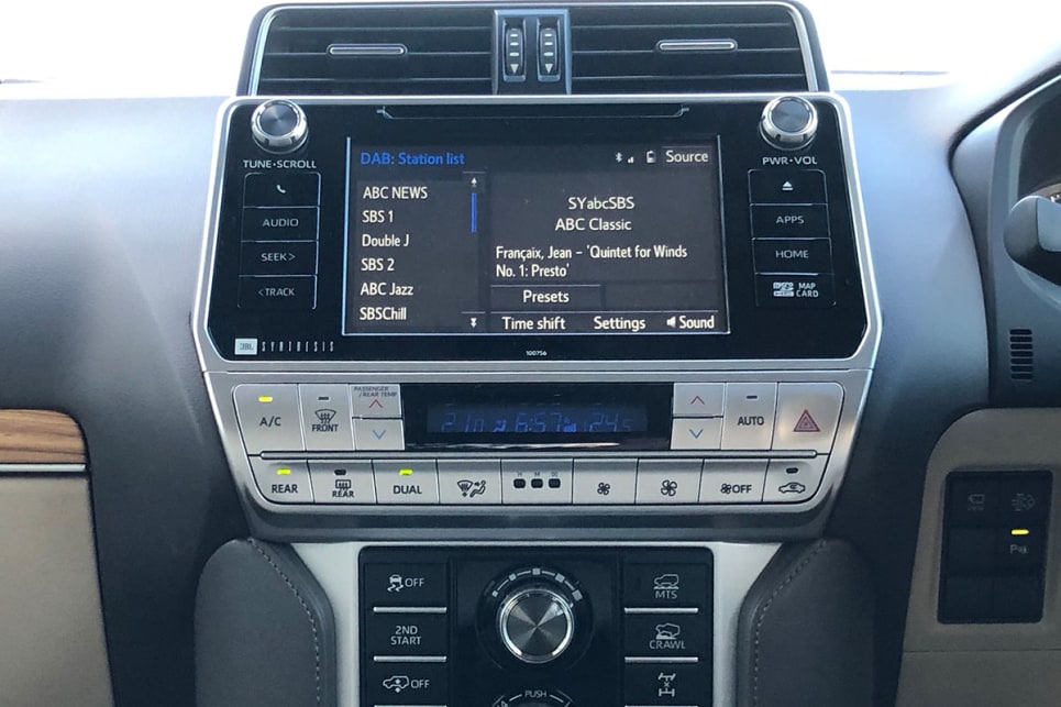 The 8.0-inch touchscreem is the usual tragic Toyota misstep - devoid of Apple CarPlay and Android Auto.