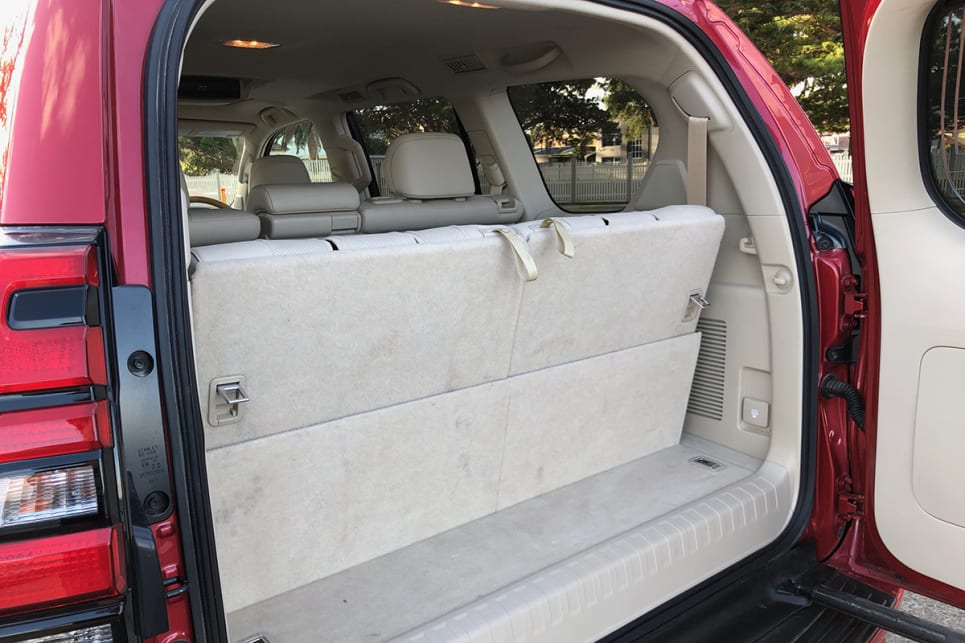 Your boot space starts with 120 litres with all seats in play.