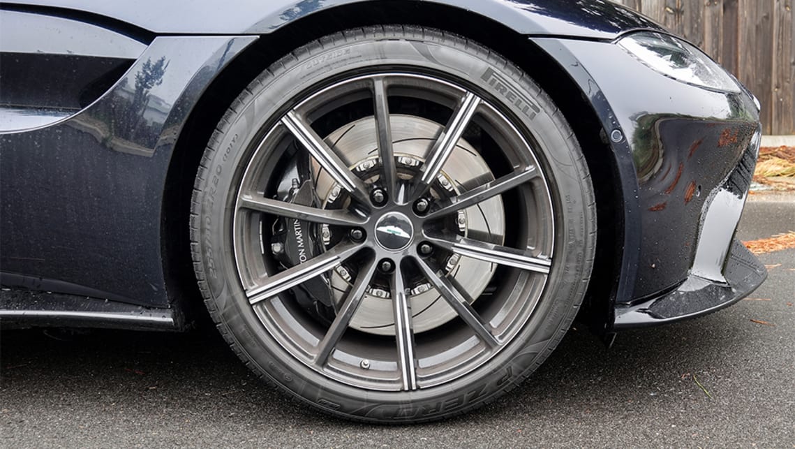 The 20-inch forged alloys wheels are finished in Gloss black.