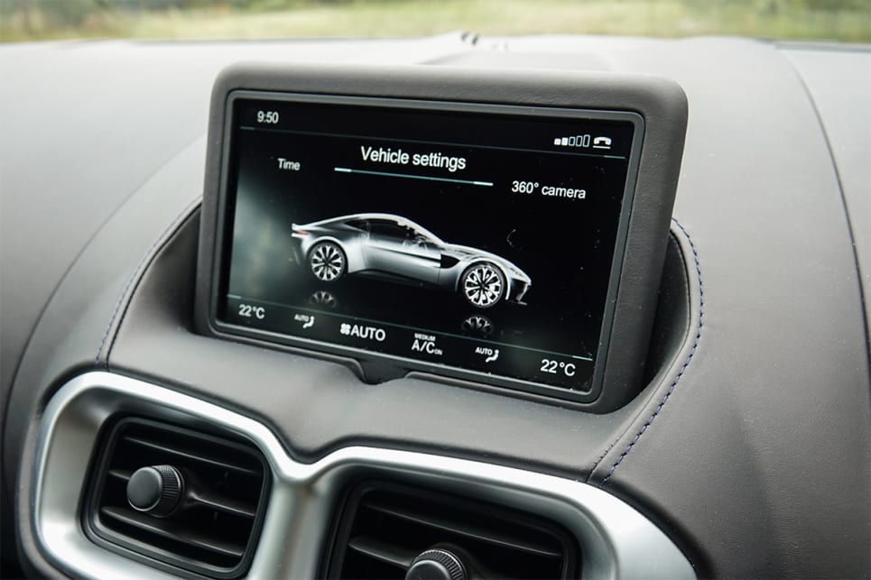 Sitting atop of the dash is a 8.0-inch multimedia screen.