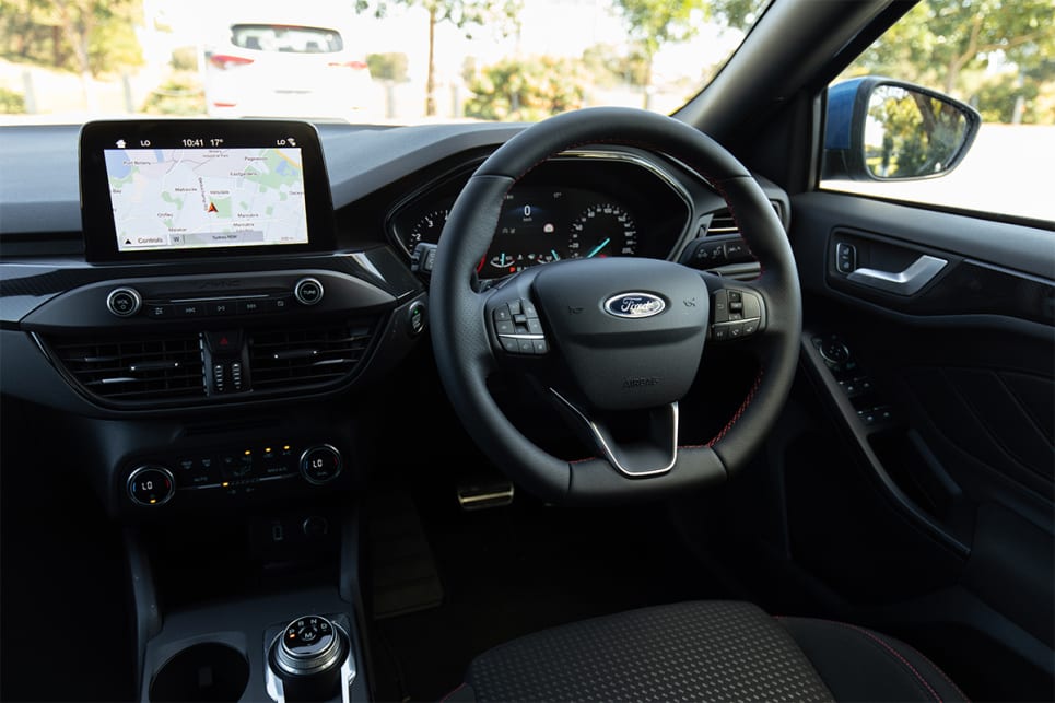 The multimedia screen comes with the latest version of Ford's Sync 3, plus Apple Carplay and Android Auto.