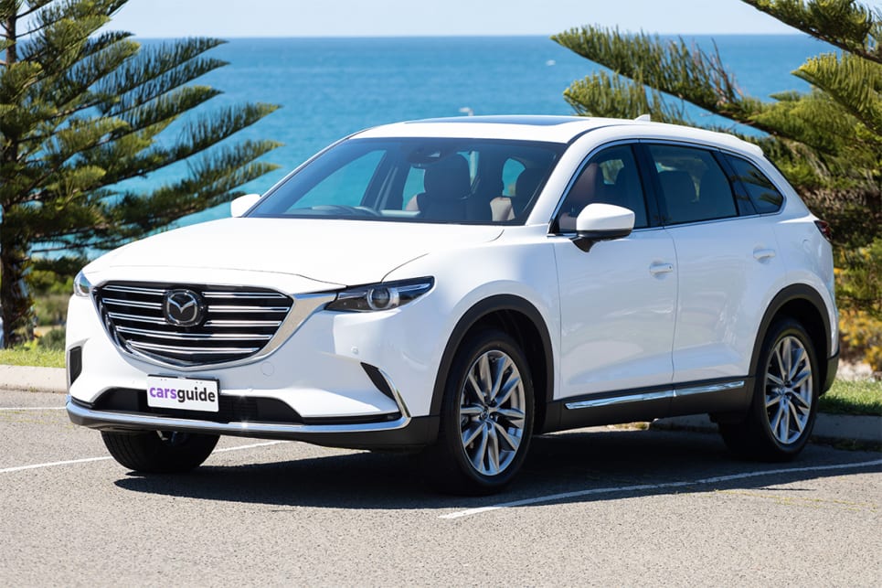 The Mazda CX-9 offers a large and luxurious interior.