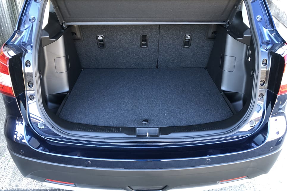 With the rear seats in place, boot space is rated at 430 litres.