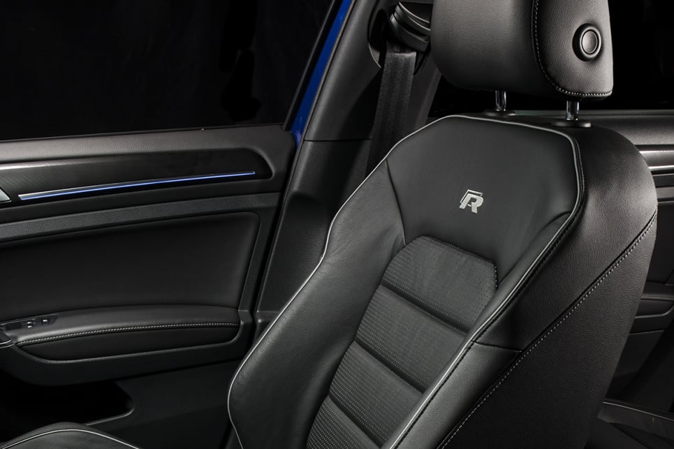 the leather seats have a high-quality look and feel.