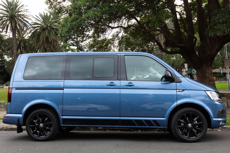 VW has aimed to make the Multivan Black Edition a cooler looking version of a van.